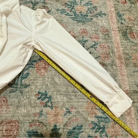 Anthropologie Mare Mare White Puff Sleeve Blouse with Oversized Bow - Picture 15 of 15